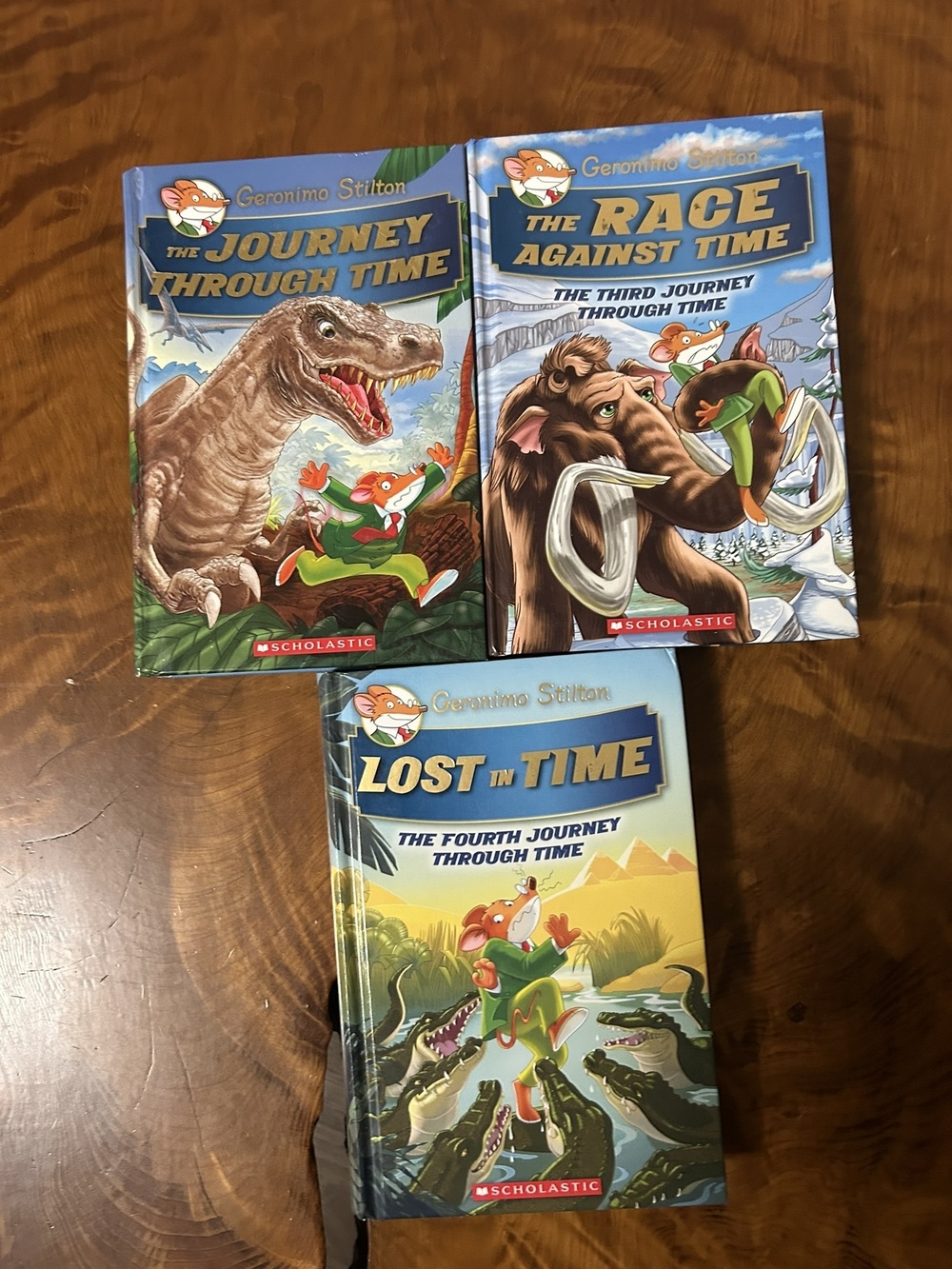 Geronimo Stilton Journey Through Time Hardcover Books - 1,3,4